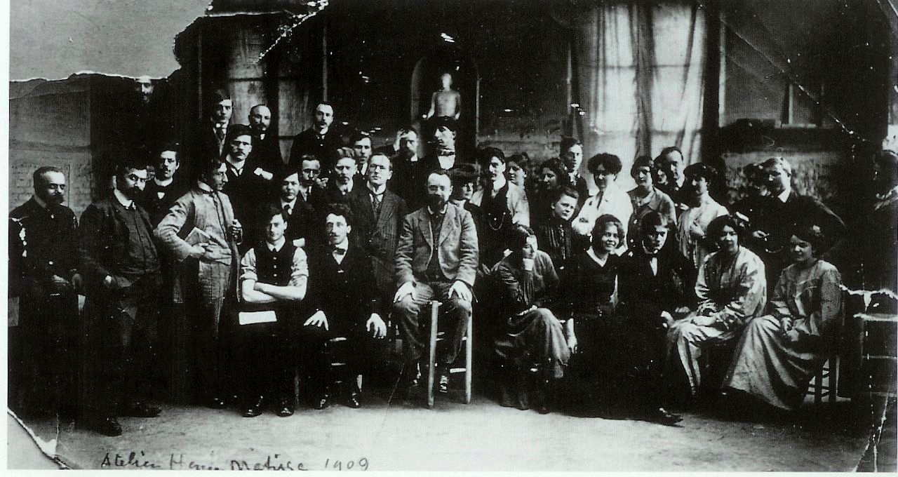 Group photograph of Matisse and his students, 1909