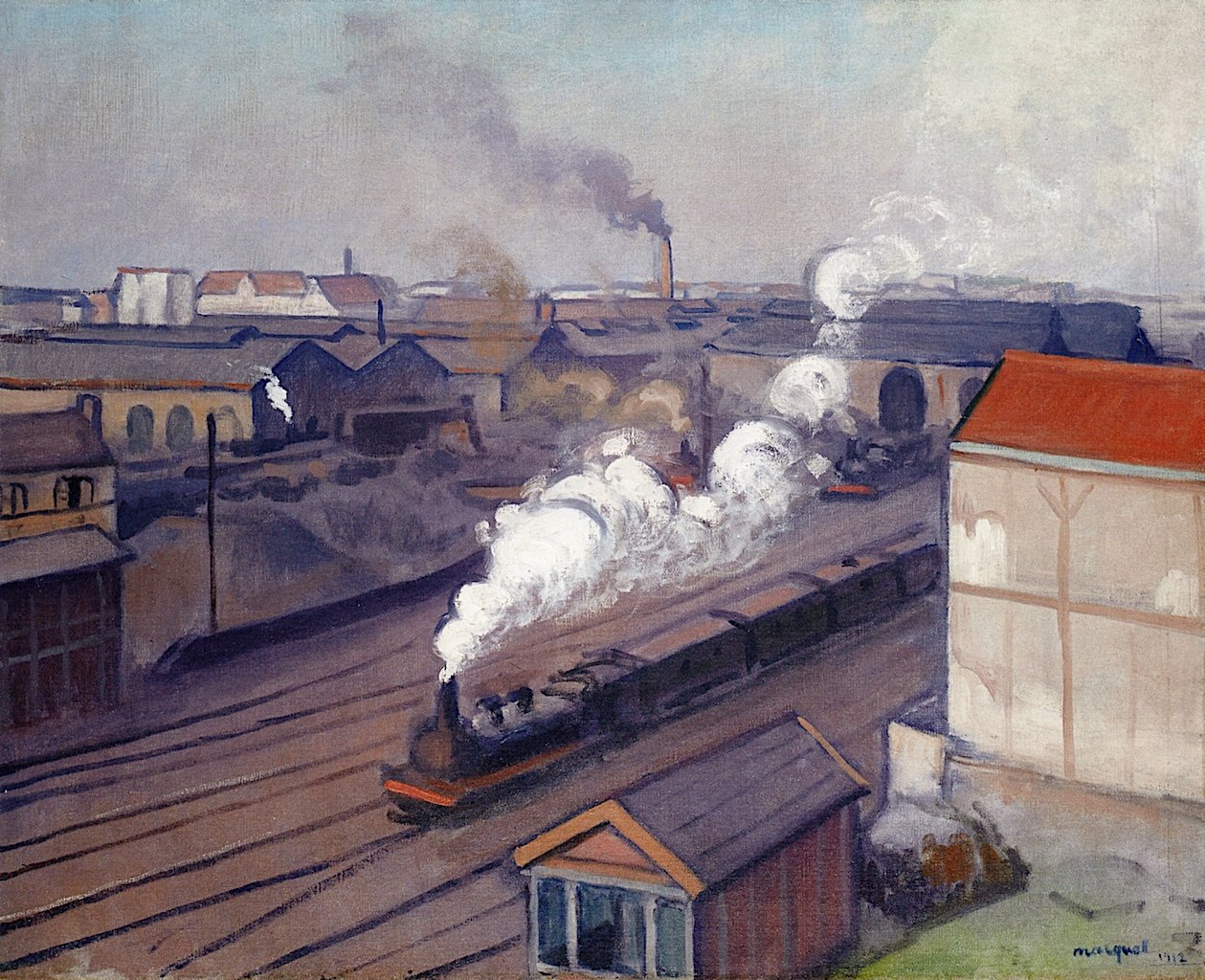The old Gare Montparnasse painted by Marquet in 1912